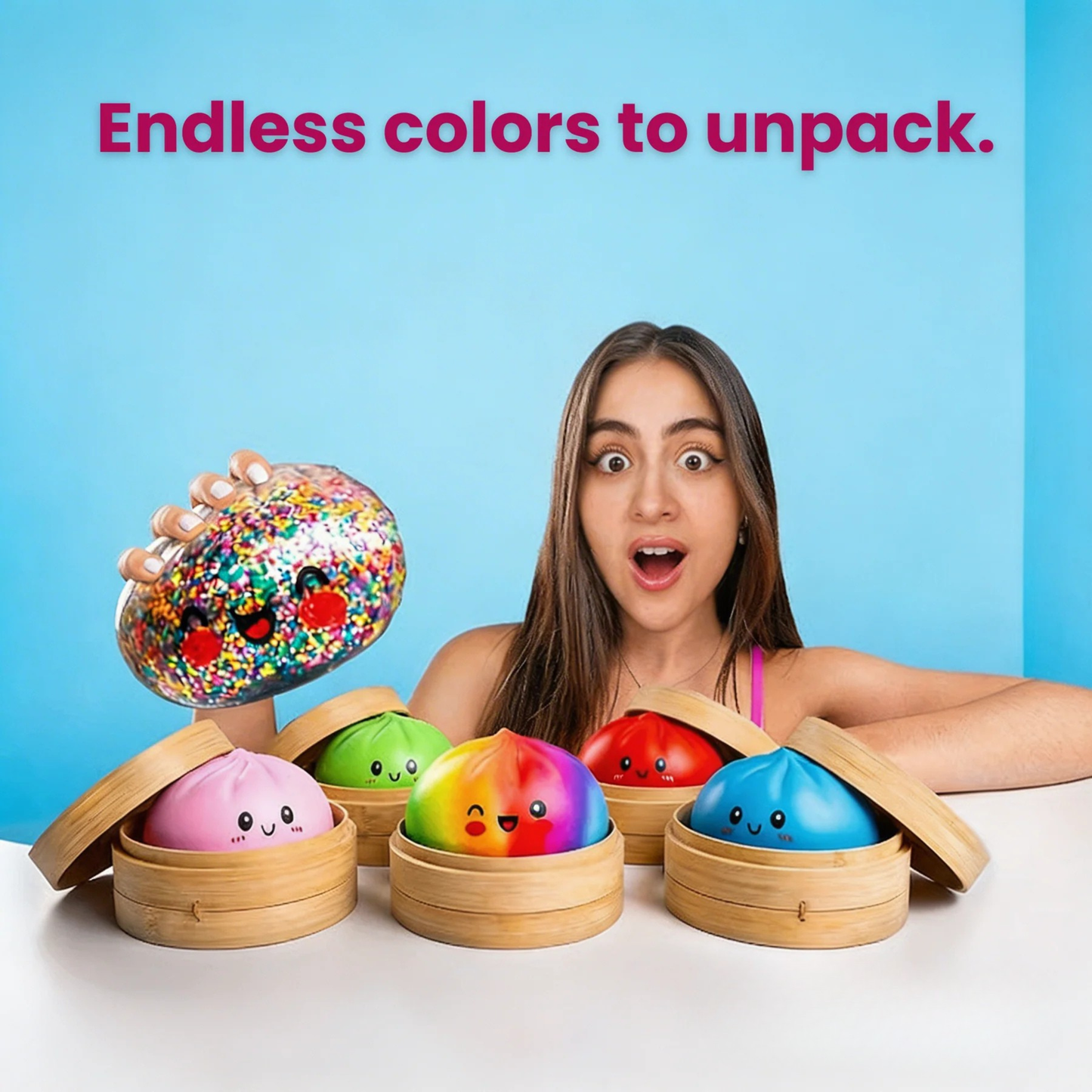 Rainbow Mystery Bao Bun